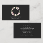 Koch Backofen Aquarell Backtools Pink Schwarz Visitenkarte (Vorne/Hinten)