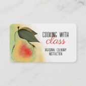 Koch Backofen Wasserfarbenen Birne Backofen Toskan Visitenkarte (Vorderseite)
