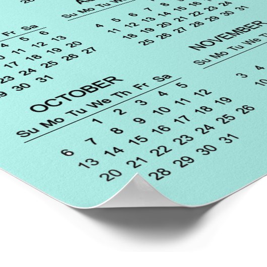 Koch Baker Design 2024 Kalenderposter Poster (Ecke)