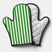Koch Baker Grilling mit grünen Streifen Ofenhandschuh (Vorderseite/Rückseite)