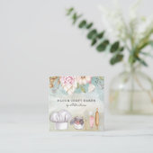 Koch Baker Konditorei Wasserfarben Backwerkzeuge U Quadratische Visitenkarte (Stehend Vorderseite)