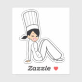 Koch Bakery Girl Sticker (Blatt)