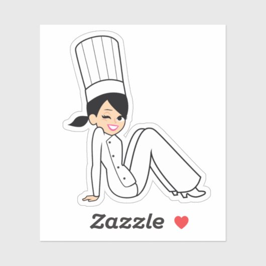 Koch Bakery Girl Sticker (Blatt)