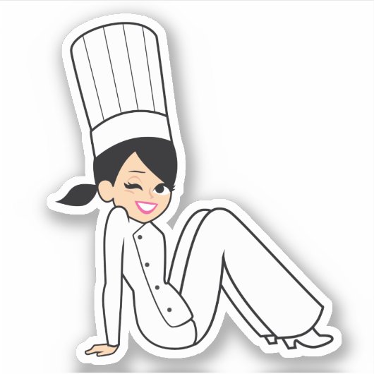 Koch Bakery Girl Sticker (Vorderseite)