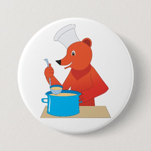 Koch Bear Cooking Soun Fun Animal Kitchen Button (Vorderseite)
