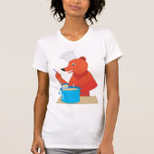Koch Bear Cooking Soun Fun Animal Kitchen T-Shirt (Vorderseite)