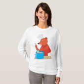Koch Bear Cooking Soun Fun Animal Kitchen T-Shirt (Vorne ganz)
