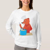 Koch Bear Cooking Soun Fun Animal Kitchen T-Shirt (Vorderseite)