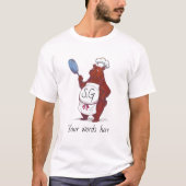 Koch Bear T-Shirt - Funny Cooking Shirt für Food L (Vorderseite)