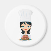 Koch Birthday cake Magnet (Vorne)