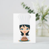 Koch Birthday cake Postkarte (Stehend Vorderseite)