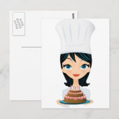 Koch Birthday cake Postkarte (Vorne/Hinten)