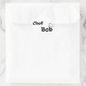 Koch Bob Runder Aufkleber (Tasche)