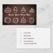 Koch braun visitenkarte (Vorne/Hinten)