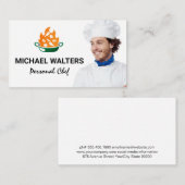 Koch | Brennen mit Lebensmitteln Visitenkarte (Vorne/Hinten)