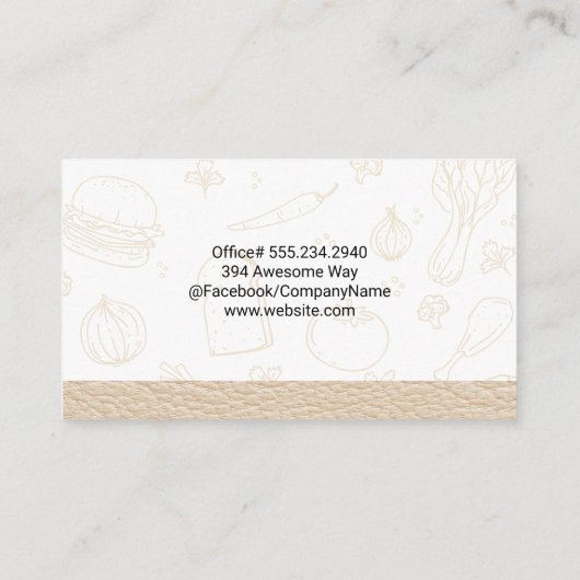 Koch | Brotsorb Visitenkarte (Rückseite)