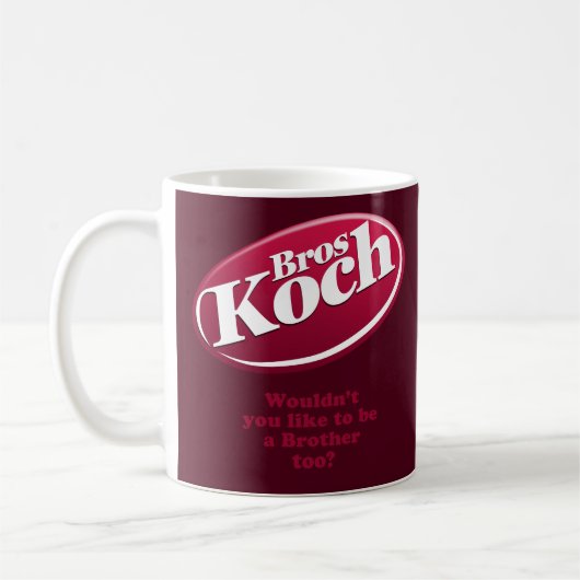 Koch Brüder (dunkel) Kaffeetasse (Links)
