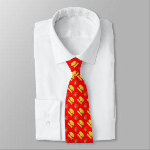 Koch Burger Satin Necktie Krawatte
