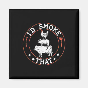 Koch Butcher Grillen Smoker Id rauchen, dass Grill Magnet