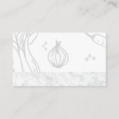 Koch | Button | Hintergrund für Marmornahrung Visitenkarte (Rückseite)