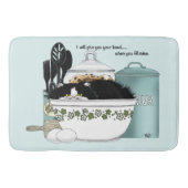 Koch Cat Blue Badematte (Vorderseite)