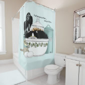Koch Cat Blue Duschvorhang (Beispiel)