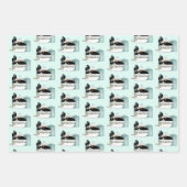 Koch Cat Blue Geschenkpapier Set (Vorderseite)