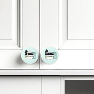 Koch Cat Blue Keramikknauf