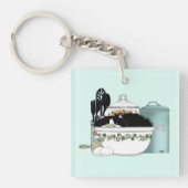 Koch Cat Blue Schlüsselanhänger (Vorderseite)