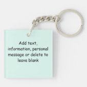 Koch Cat Blue Schlüsselanhänger (Rückseite)