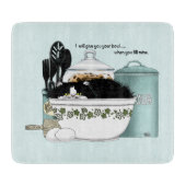 Koch Cat Blue Schneidebrett (Vorderseite)