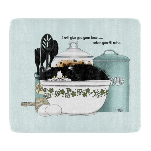 Koch Cat Blue Schneidebrett (Vorderseite)