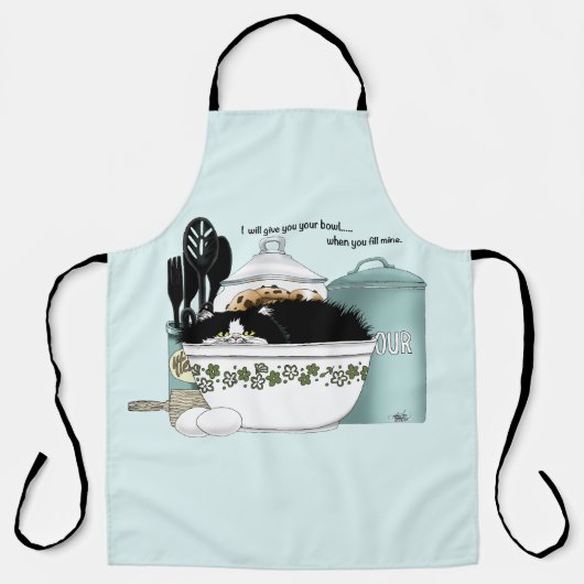 Koch Cat Blue Schürze (Vorderseite)