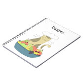 Koch Cat Recipiel Notebook Notizblock (Linke Seite)