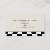 Koch / Caterer Business Card - Red Cooking Pot Visitenkarte (Rückseite)