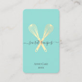 Koch Caterer Editable Qr-Code Visitenkarte (Vorderseite)