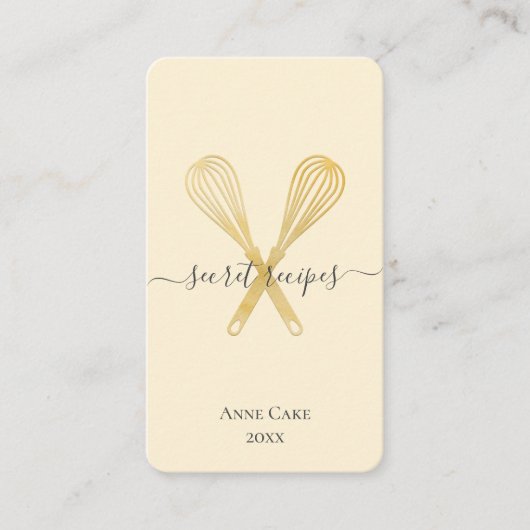 Koch Caterer Editable Qr-Code Visitenkarte (Vorderseite)