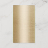 Koch Catering Black Knife Gold Silber Visitenkarte (Rückseite)