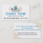 Koch Catering Business Cards Visitenkarte (Vorne/Hinten)