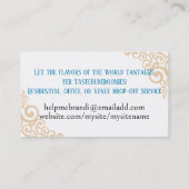 Koch Catering Business Cards Visitenkarte (Rückseite)