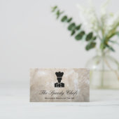 Koch | Catering Delivery Services Business Card Visitenkarte (Stehend Vorderseite)