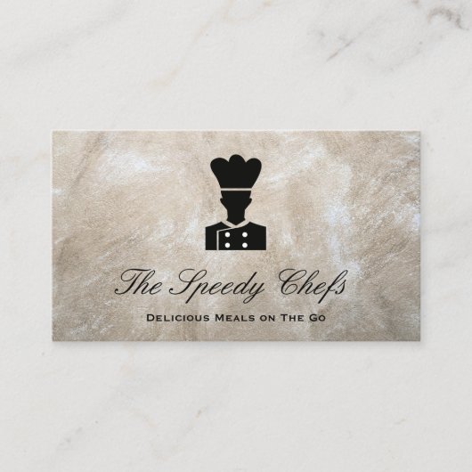 Koch | Catering Delivery Services Business Card Visitenkarte (Vorderseite)