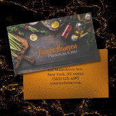 Koch Catering Gemüse und Kräuter Design Visitenkarte