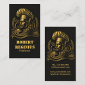 Koch Catering Gold Modernes Schwarzes Blinzeln 210 Visitenkarte (Vorne/Hinten)