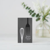 Koch Catering Restaurant Bake Fork Visitenkarte (Stehend Vorderseite)