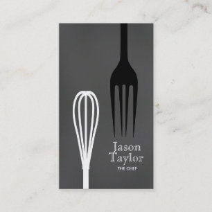 Koch Catering Restaurant Bake Fork Visitenkarte