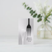 Koch Catering Restaurant Bake Fork Visitenkarte (Stehend Vorderseite)