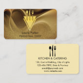 Koch Catering Restaurant Küche Tools Personal Visitenkarte (Vorne/Hinten)