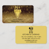 Koch Catering Restaurant Küche Tools Personal Visitenkarte (Vorne/Hinten)