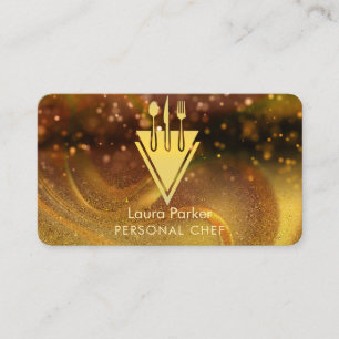 Koch Catering Restaurant Küche Tools Personal Visitenkarte